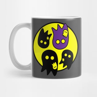 Ghost party in a spooky circle Mug